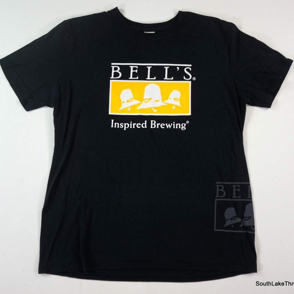 Bells Brewery Brewing Company Black Lg T-shirt Oberon Craft Beer Ale Kalamazoo